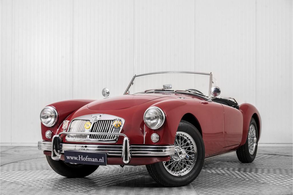 MG A MGA Roadster 1500 (bj 1957), Auto's, Gebruikt, 4 cilinders, Cabriolet, Leder