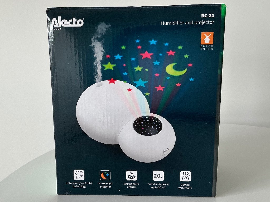 Alecto BC-21 - Luchtbevochtiger / Projector nachtlampjes,, Ophalen of Verzenden, Nieuw, Overige merken, Overige typen