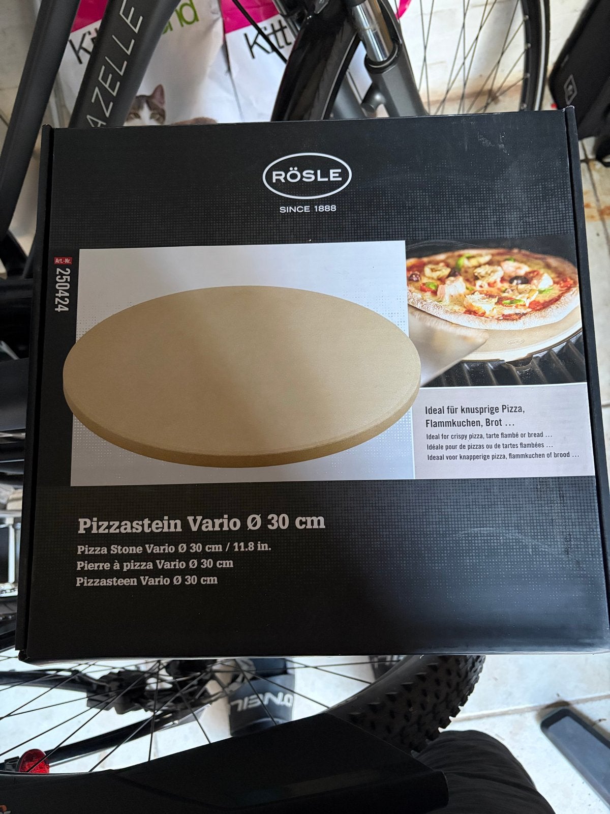 Nieuwe Rösle pizzasteen Vario Ø 30 cm, Ophalen of Verzenden, Nieuw, Overige merken, Pizzaoven