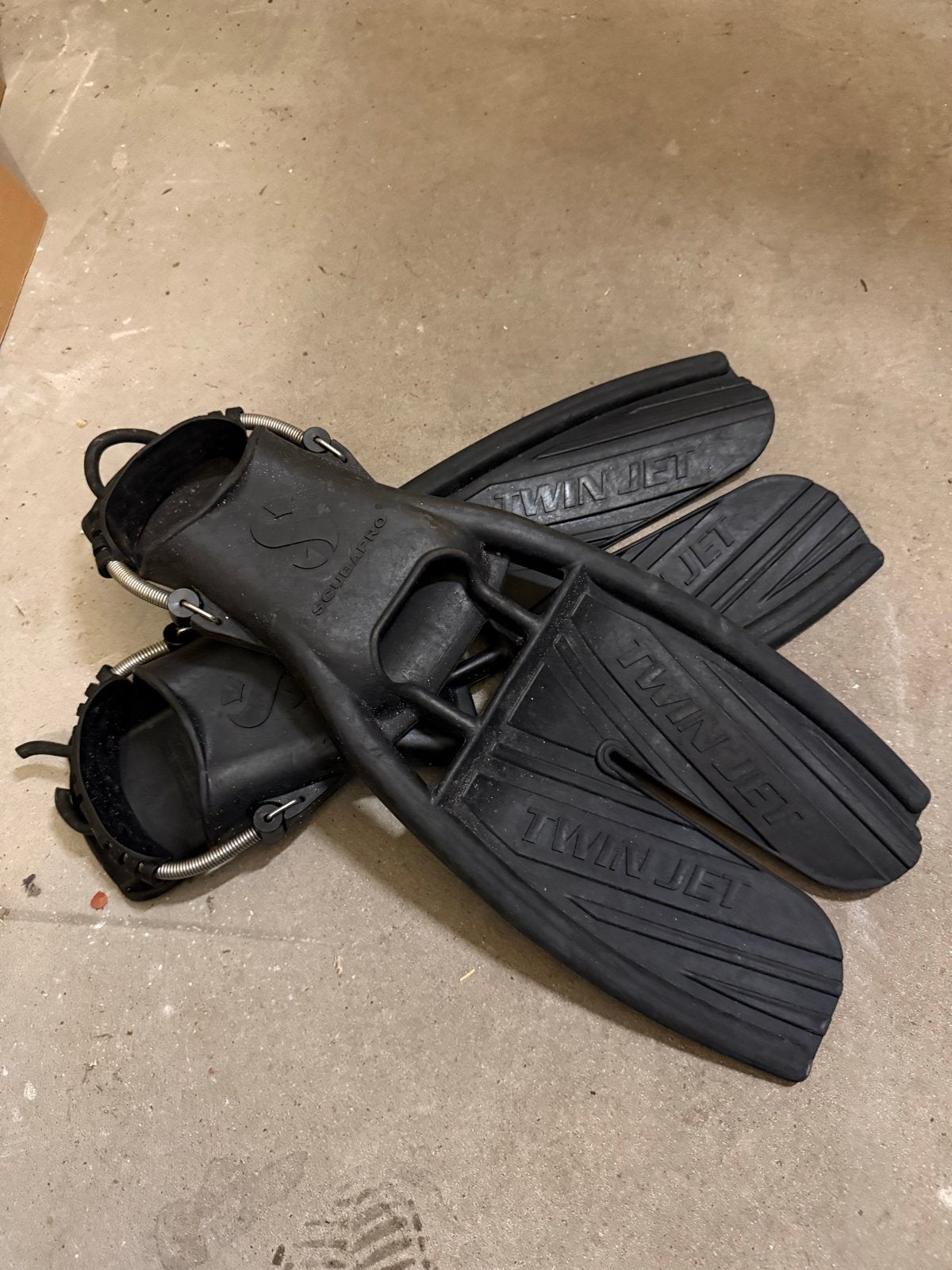 Scubapro Twin Jet Duikvliezen mt. 45, Watersport en Boten, Ophalen, Gebruikt, Zwem- of Duikvliezen