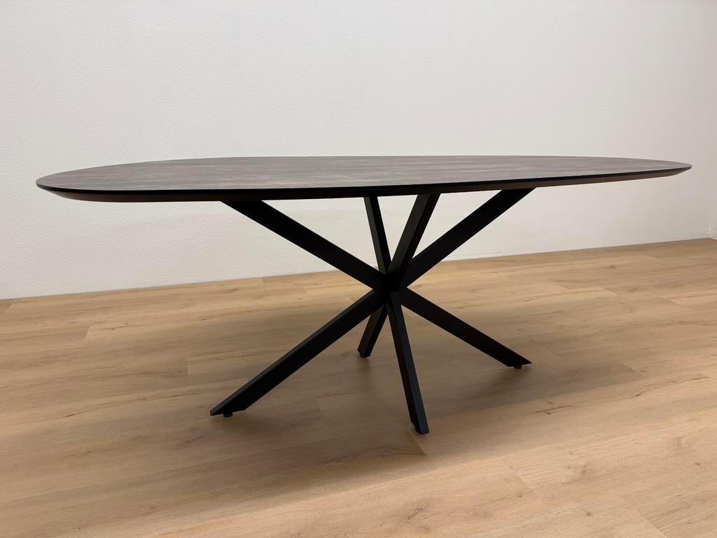 Organische eettafel Arpa Oxun 200x100 - Direct Leverbaar, 100 tot 150 cm, 200 cm of meer, Ophalen of Verzenden, Zo goed als nieuw