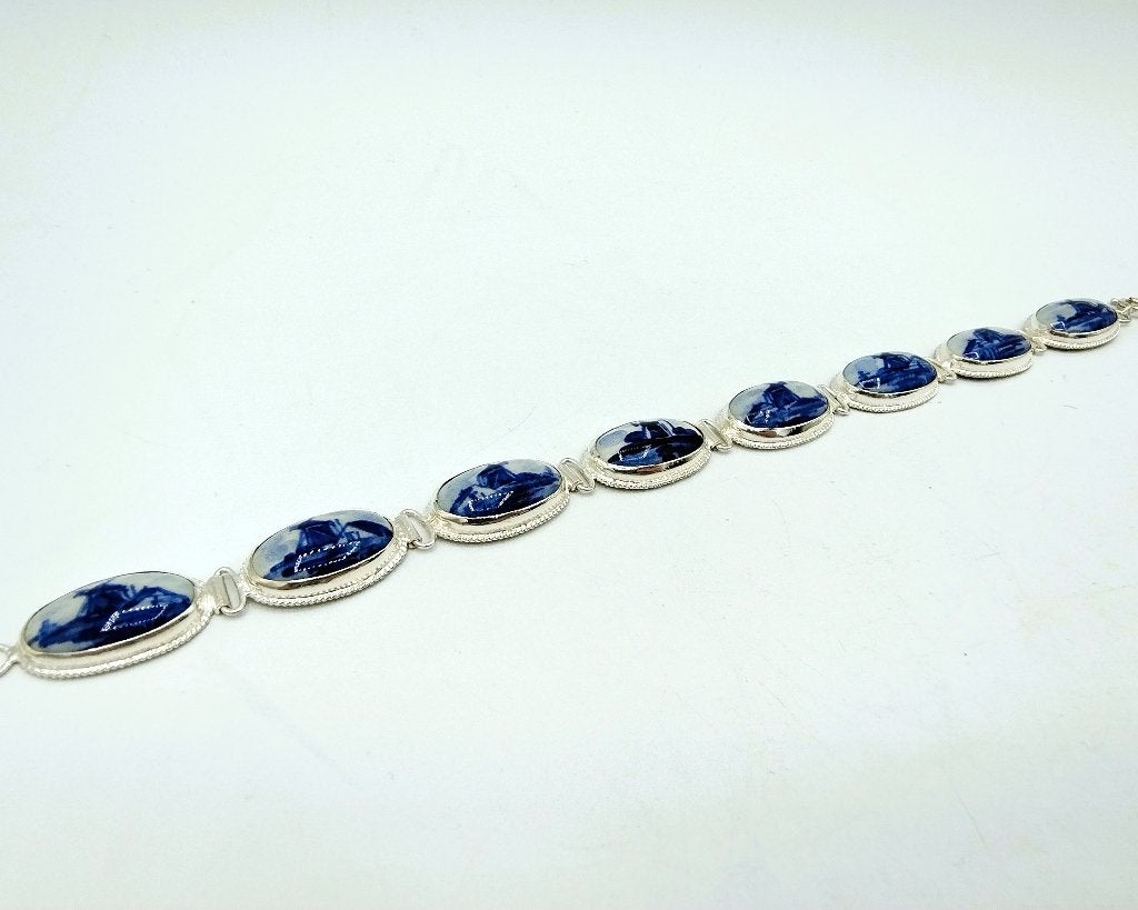 Zilveren armband, Delfts blauw, 835, Info@zilverwebsite.nl, Nieuw, Zilverwebsite.nl, Postbus 112