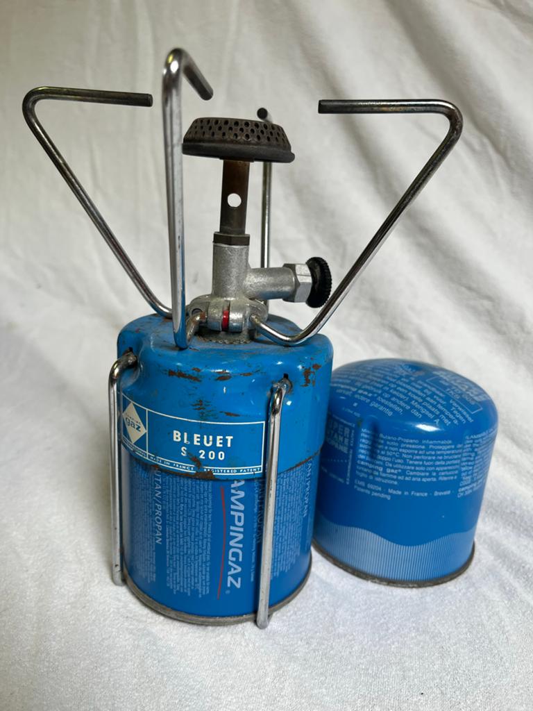 Campingaz Bleuet S 200 Campingbrander met gasfles, Ophalen of Verzenden, Gebruikt