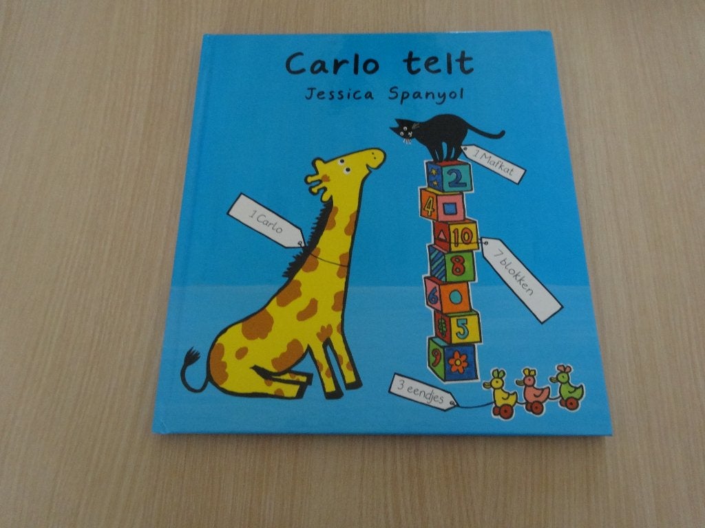 Carlo telt - Jessica Spanyol, Boeken, Ophalen of Verzenden, Zo goed als nieuw, 2 tot 3 jaar, Jessica Spanyol