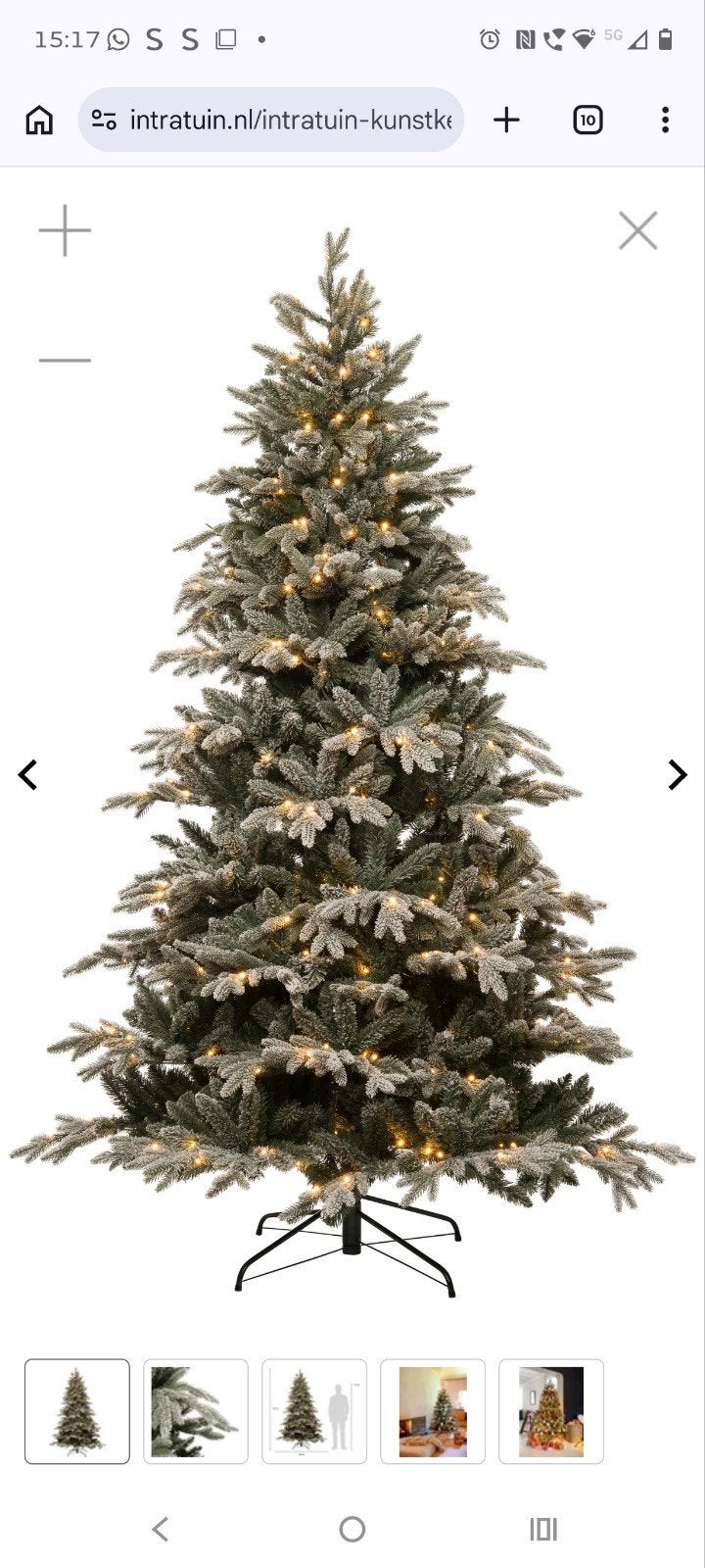 NIEUW- geweldige kunstkerstboom Glis van de Intratuin, Diversen, Kerst, Ophalen, Nieuw