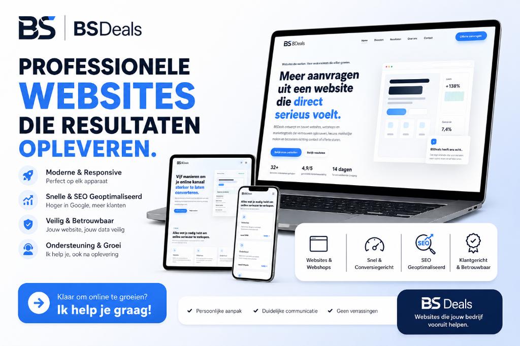 Website Laten Maken | Webdesign & SEO | Meer Klanten | €950, Diensten en Vakmensen, Webdesigners en Hosting, Webdesign