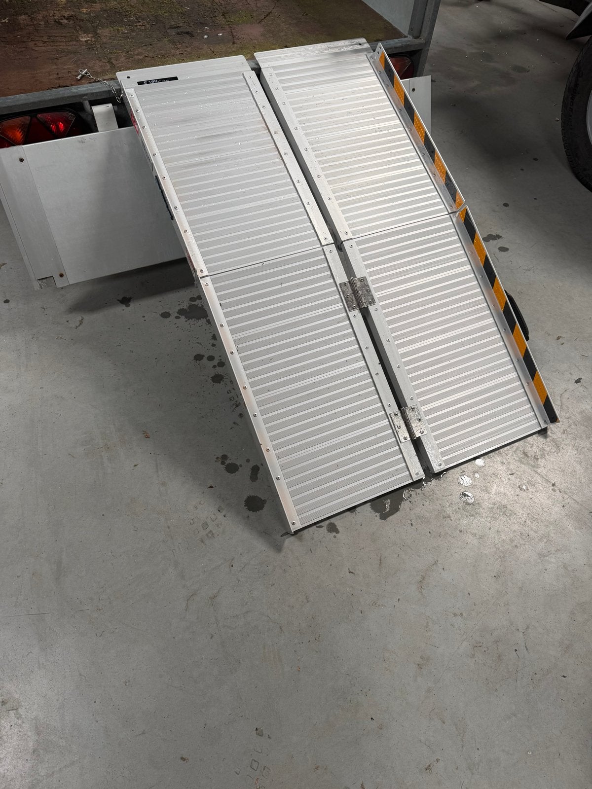 Nieuwe opvouwbare oprijplaat 120x70 cm aluminium, Auto diversen, Aanhangwagen-onderdelen, Ophalen, Nieuw