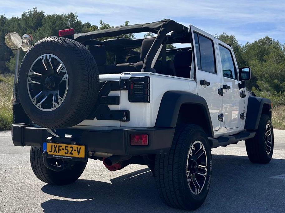‼️JEEP WRANGLER JK 3.6 V6 SAHARA 284PK TREKGEWICHT 3500KG‼️, Automaat, Stof, Wit, Bedrijf