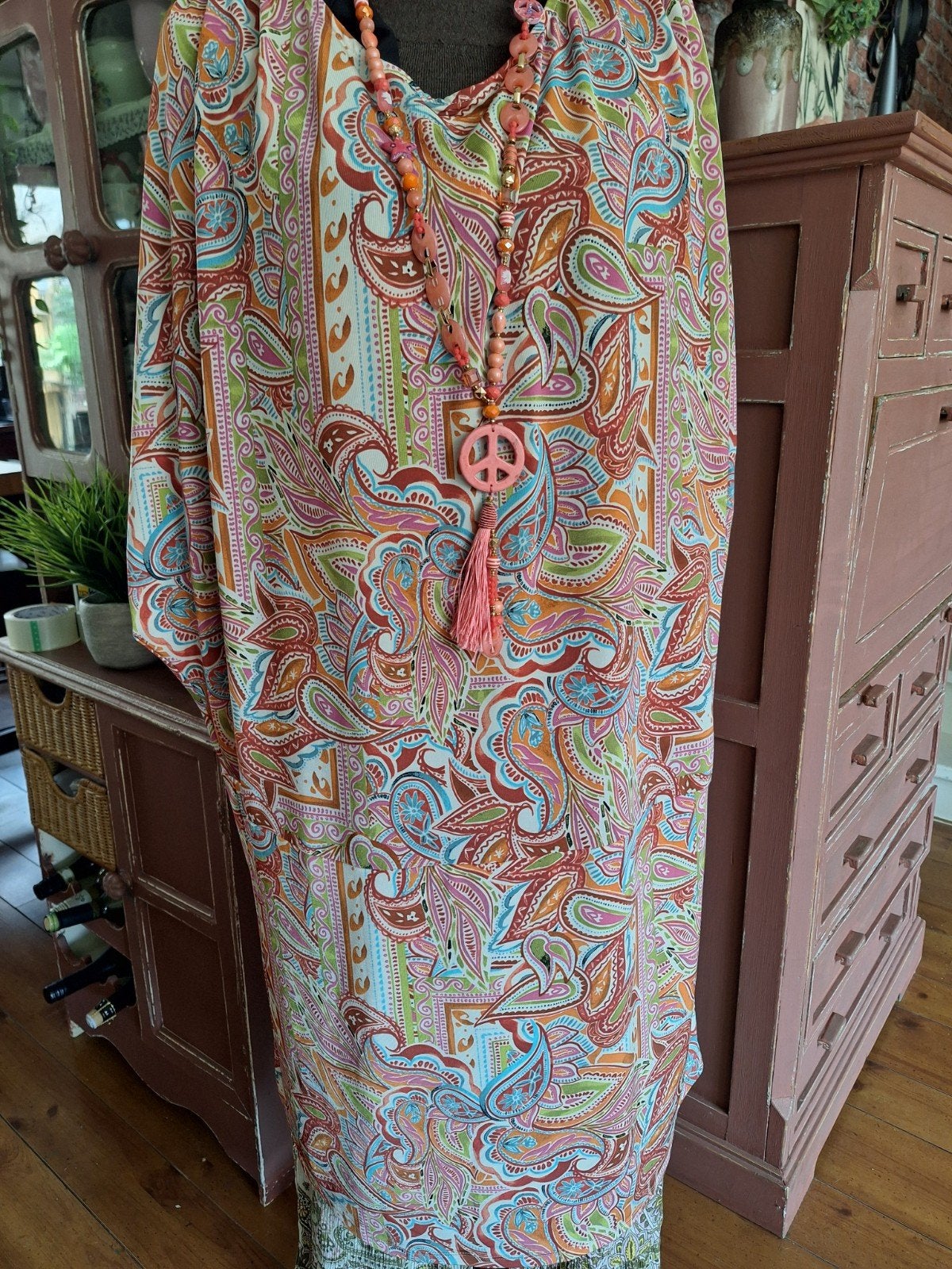 Jurk xl xxl kreukvrij stretch, Kleding | Dames, Jurken, Meerkleurig, Maat 46/48 (XL) of groter, Ophalen of Verzenden, Zo goed als nieuw
