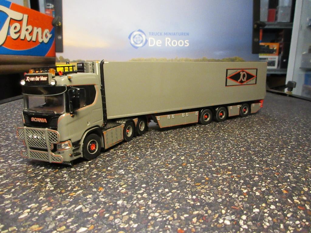 Tekno Scania Next Gen J.Q. van der Meer met certificaat, Ophalen of Verzenden, Nieuw, Bus of Vrachtwagen, Tekno