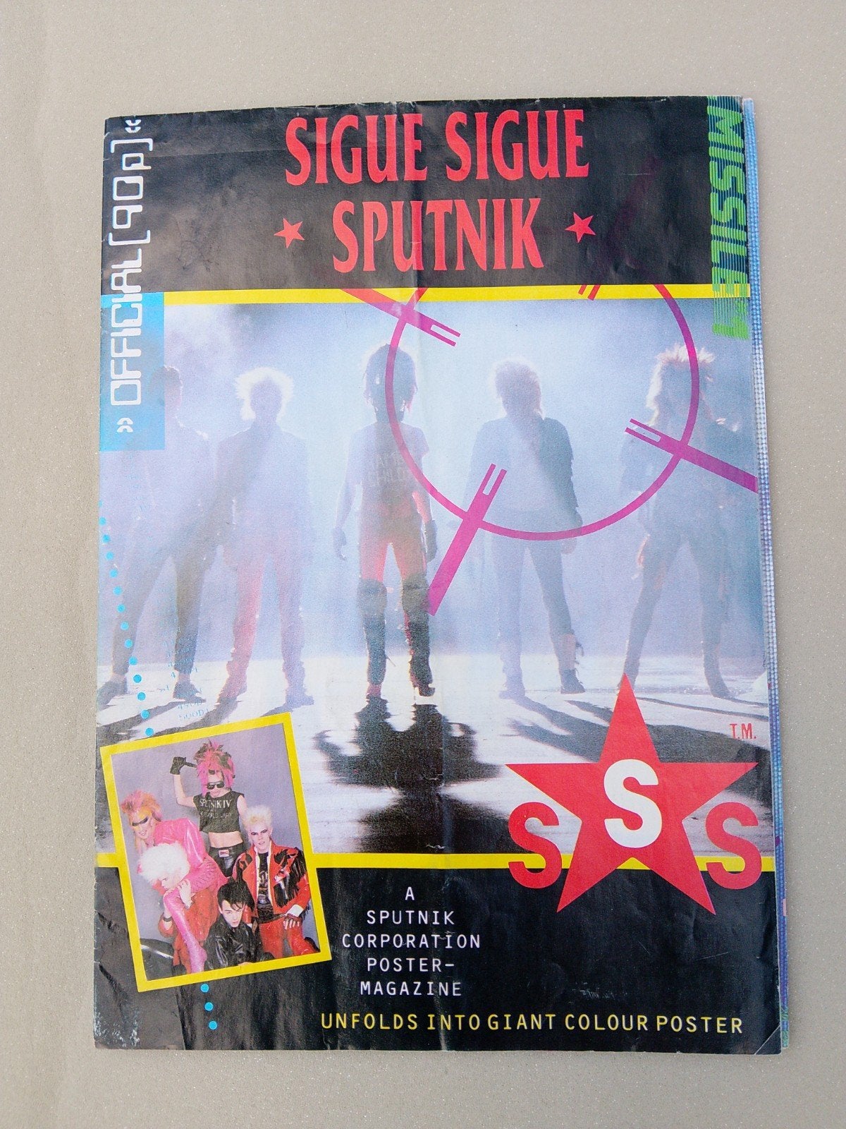 Sigue Sigue Sputnik Poster-Magazine - The 5th Generation, Ophalen of Verzenden