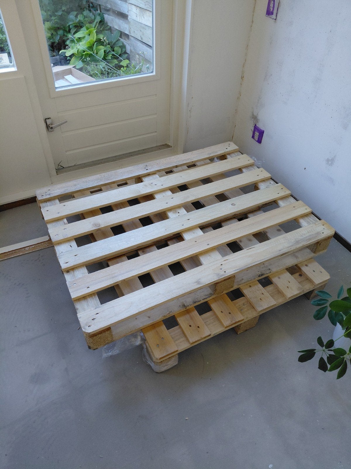 Twee houten Pallets - goede staat, Ophalen, Gebruikt, 50 mm of meer, Pallet