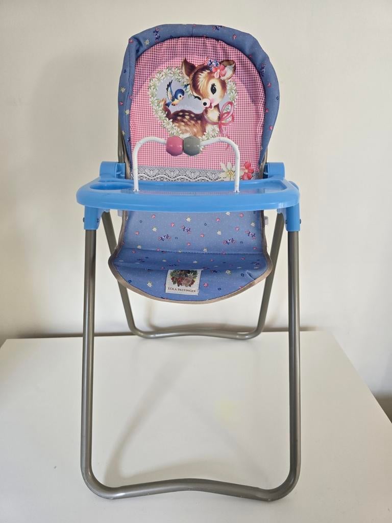 Leuke poppenstoel met hertjesprint, Ophalen of Verzenden, Gebruikt, Overige typen