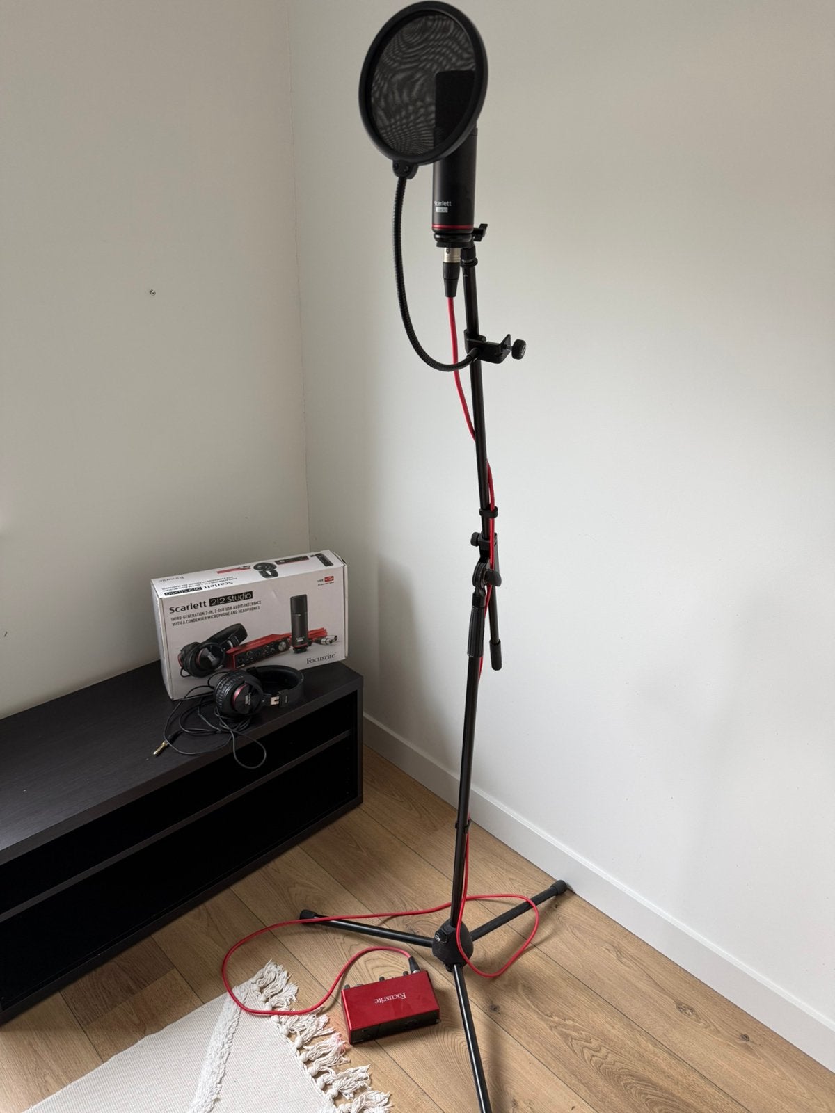 Scarlett 2i2 Studio [3rd Gen], Ophalen, Zo goed als nieuw, Studiomicrofoon