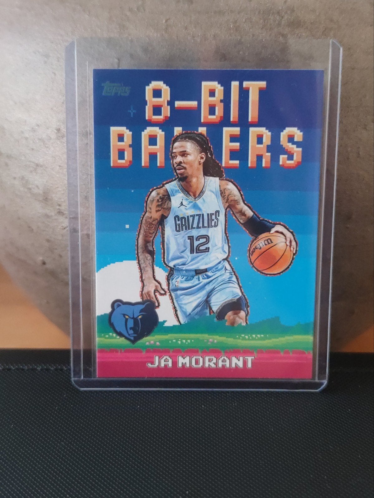 Ja Morant Memphis Grizzlies Topps 8-Bit Ballers insert, Ophalen of Verzenden, Zo goed als nieuw, Overige sporten, Spelerskaart