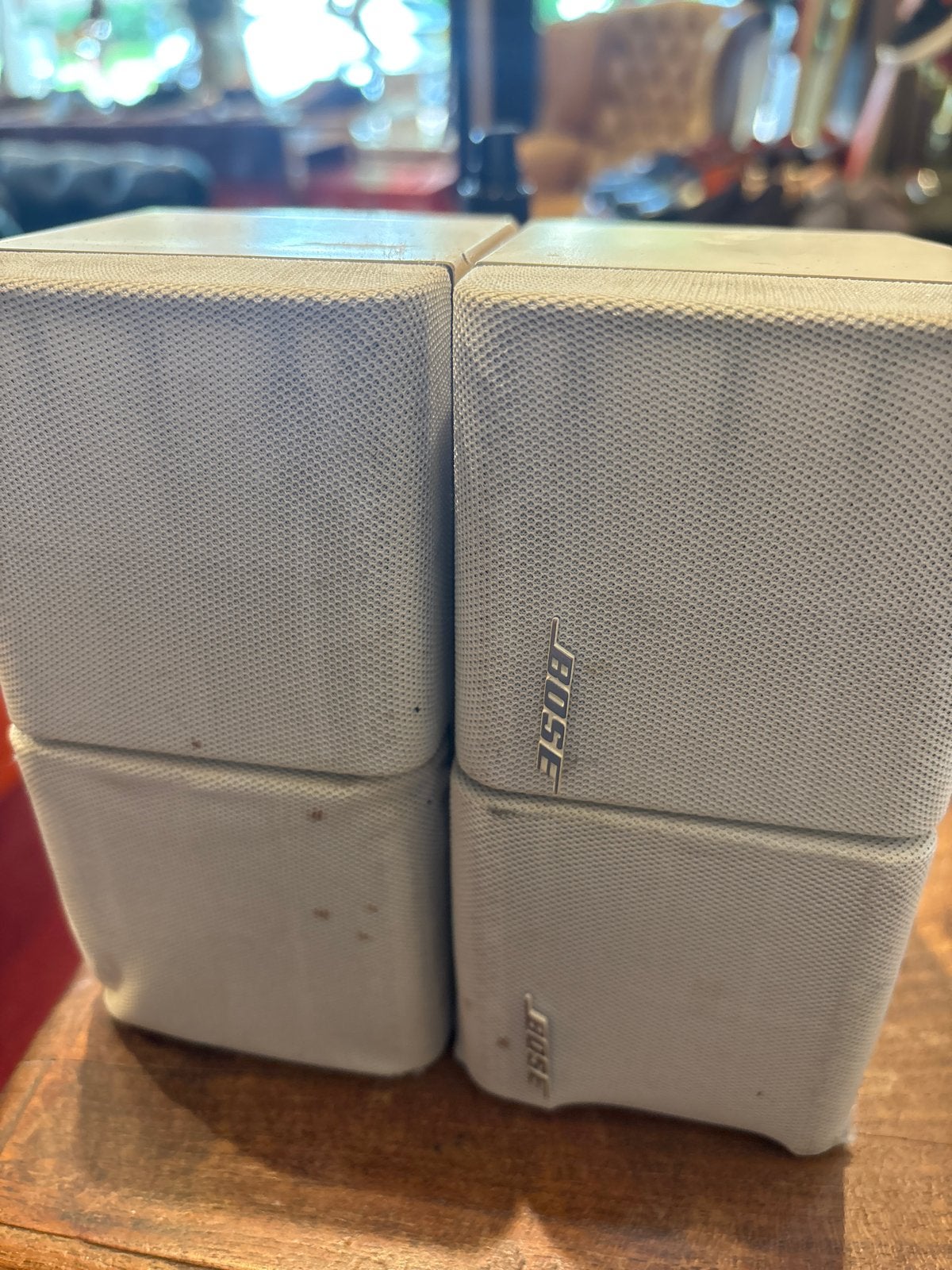 Bose speakers met muurbeugels - Top geluid, Ophalen of Verzenden, Gebruikt, Front, Rear of Stereo speakers, Bose
