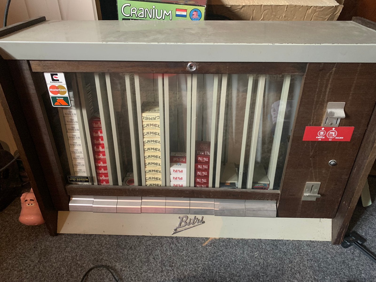 Bitri Sigaretten automaat, Verzamelen, Automaten | Jukeboxen, Ophalen, Gebruikt, 1970 tot heden, Overige merken