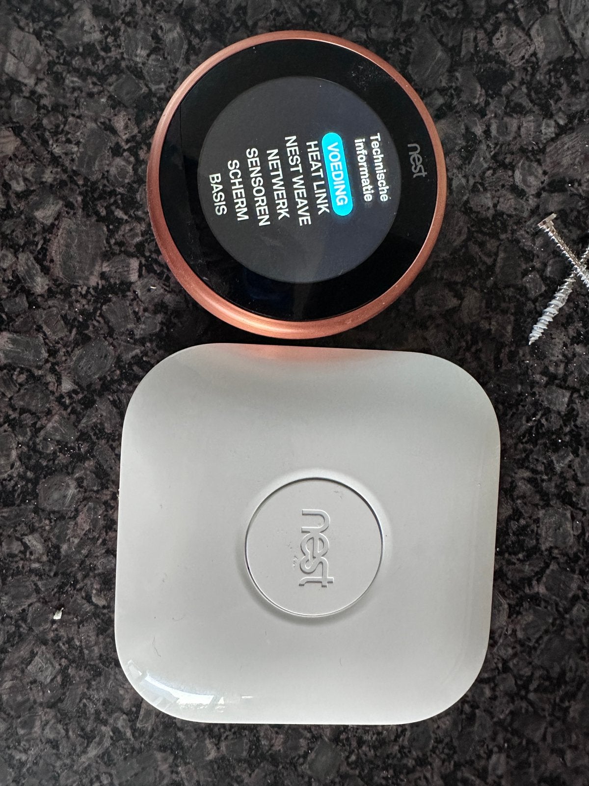 Nest (Google) thermostaat, Doe-het-zelf en Verbouw, Thermostaten, Ophalen, Zo goed als nieuw