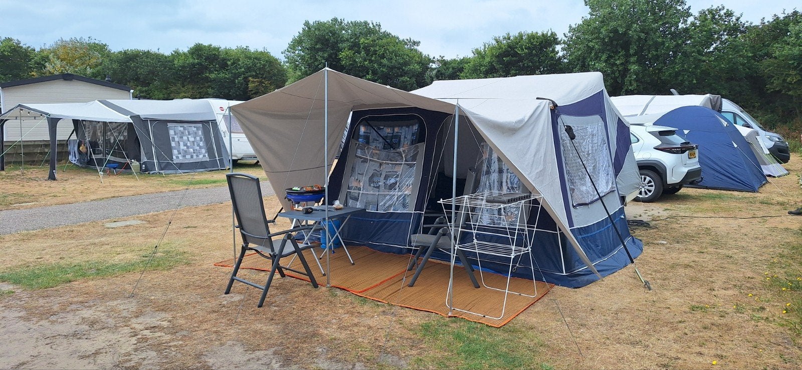 Camp-let Concorde vouwwagen uit 2011 - 1e eigenaar, Caravans en Kamperen, Ophalen, Blauw, Camp-Let, Tot en met 5