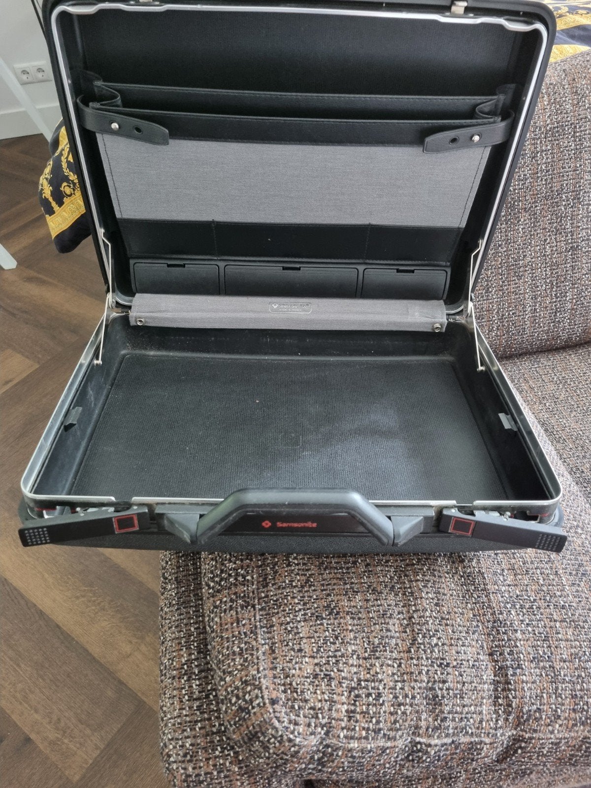 Samsonite Attachékoffer - Zwart, Gebruikt, Ophalen, Gebruikt, 50 tot 60 cm, Hard kunststof