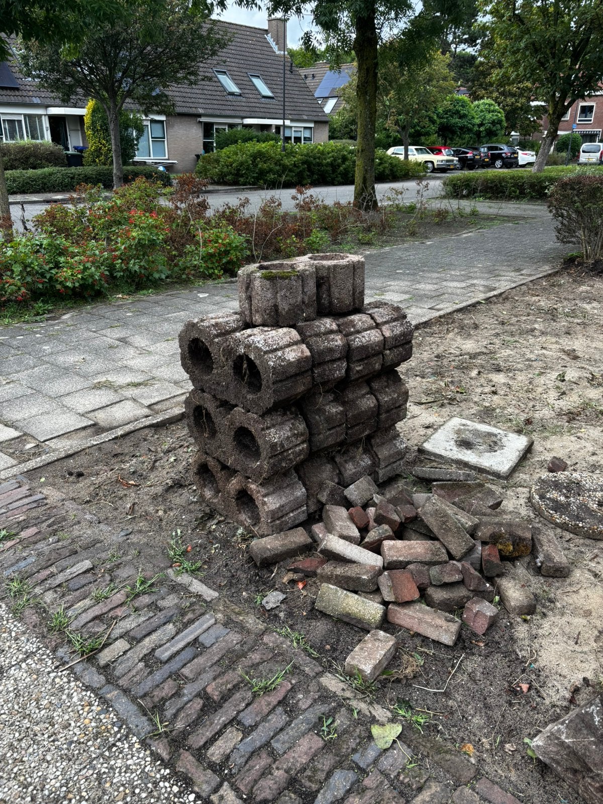 Holle blokken 13 stuks voor tuinconstructie, Ophalen, Gebruikt, Overige typen, Minder dan 5 m²