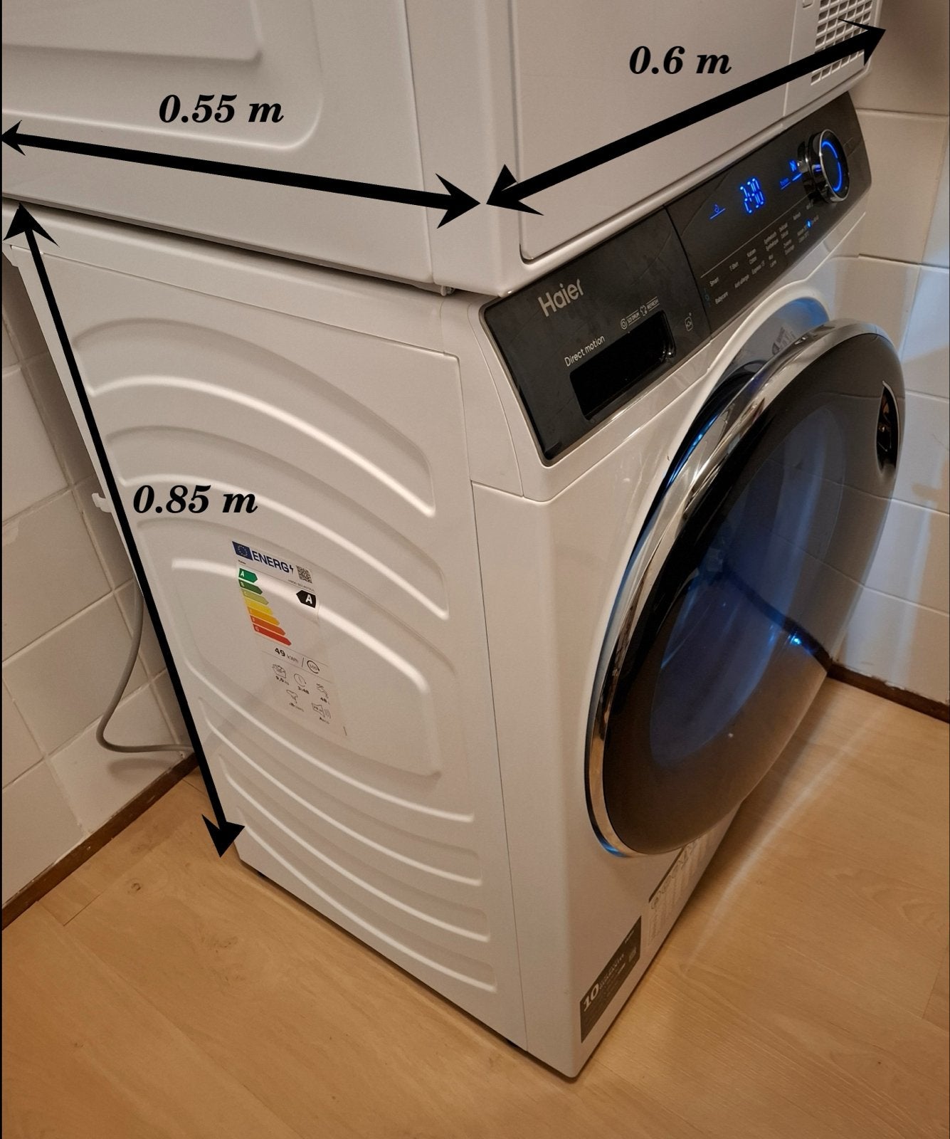 wasmachine / Washing machine 9 kg 1400 rpm, 6 tot 8 kg, Ophalen, 1200 tot 1600 toeren, 85 tot 90 cm
