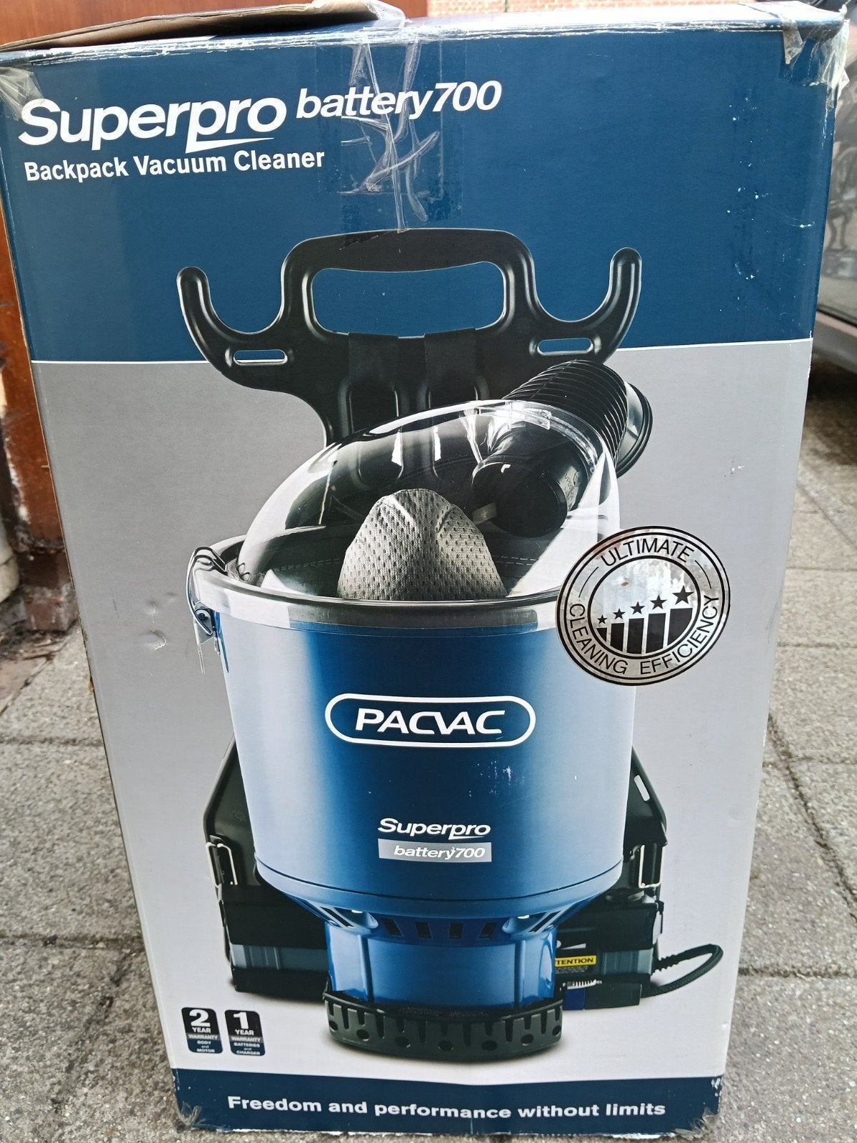 Pacvac Superpro Battery 700 draadloze rugstofzuiger, Witgoed en Apparatuur, Stofzuigers, Ophalen of Verzenden, Nieuw