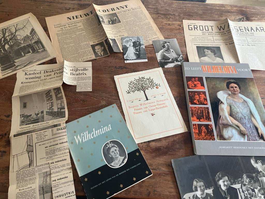Verzameling oude kranten en tijdschriften Oranjehuis, Ophalen of Verzenden, Gelezen, Overige typen