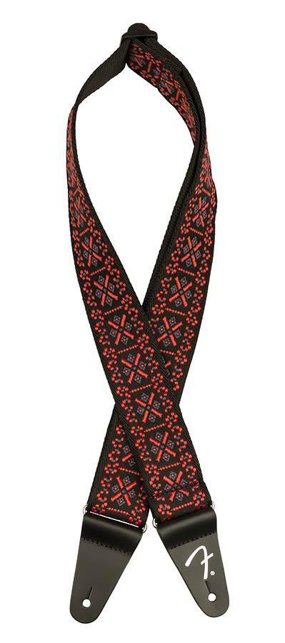 Fender 990638034 2 gitaarband Pasadena geweven latten rood, Muziek en Instrumenten, ., Nieuw, Ophalen of Verzenden, .