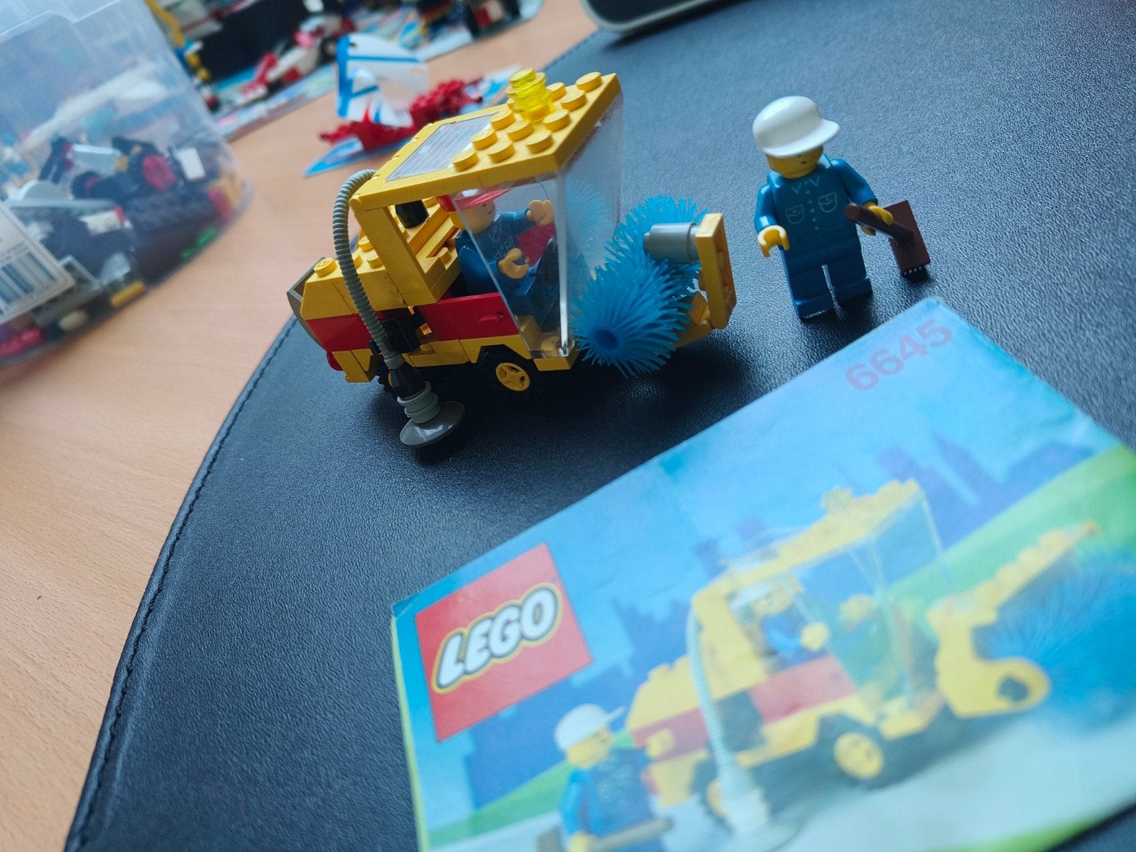 Lego City Straatveger 6645 met instructies en minifiguren, Lego, Ophalen of Verzenden, Inclusief instructies, Complete set