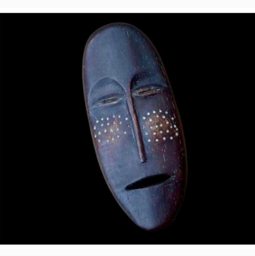 lega - DR Congo 1960 Oud paspoortmasker masker Afrika africa, Ophalen of Verzenden