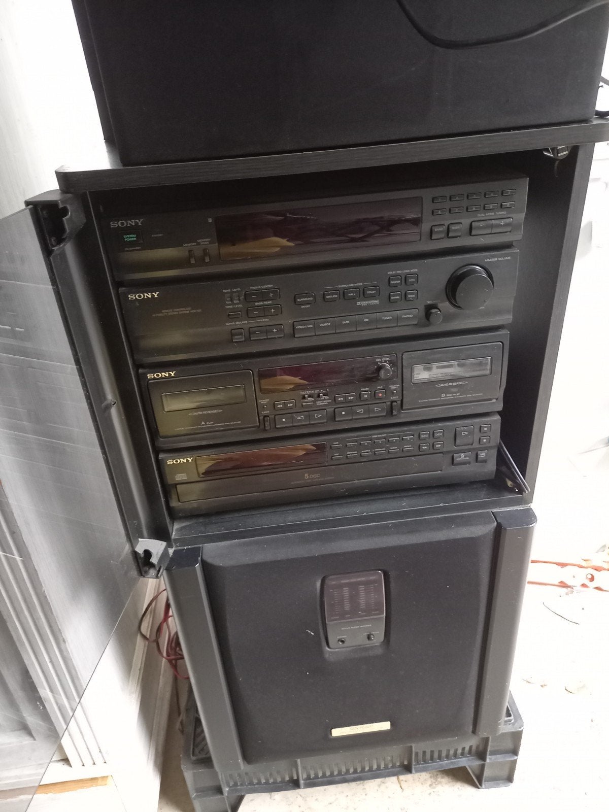 Sony Stereo Speakerset met Subwoofer en Audio Apparatuur, Audio, Tv en Foto, Ophalen, Gebruikt, Speakerset, Sony