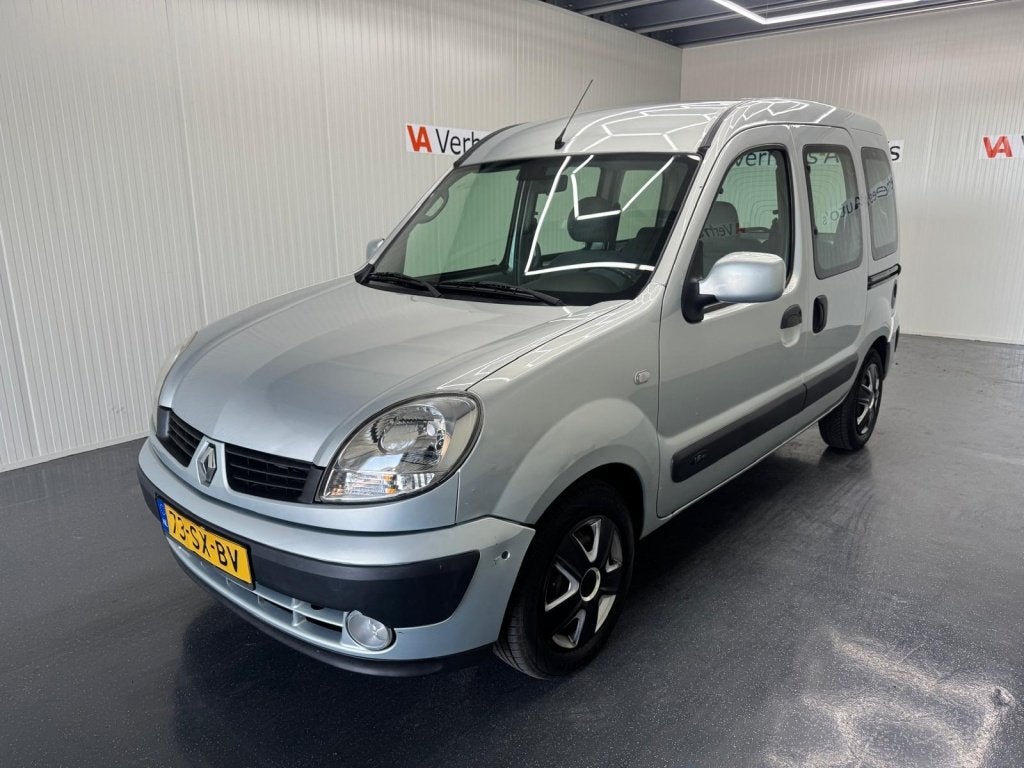 Renault Kangoo 1.6-16V Expr. Luxe (bj 2006, automaat), Auto's, Automaat, Stof, Gebruikt, 1095 kg