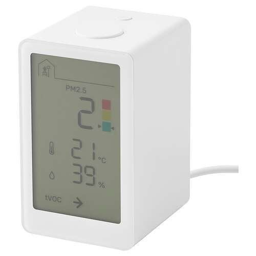 IKEA VINDSTYRKA luchtkwaliteitsensor - Zigbee , PM2.5, Ophalen of Verzenden, Zo goed als nieuw, Binnenthermometer