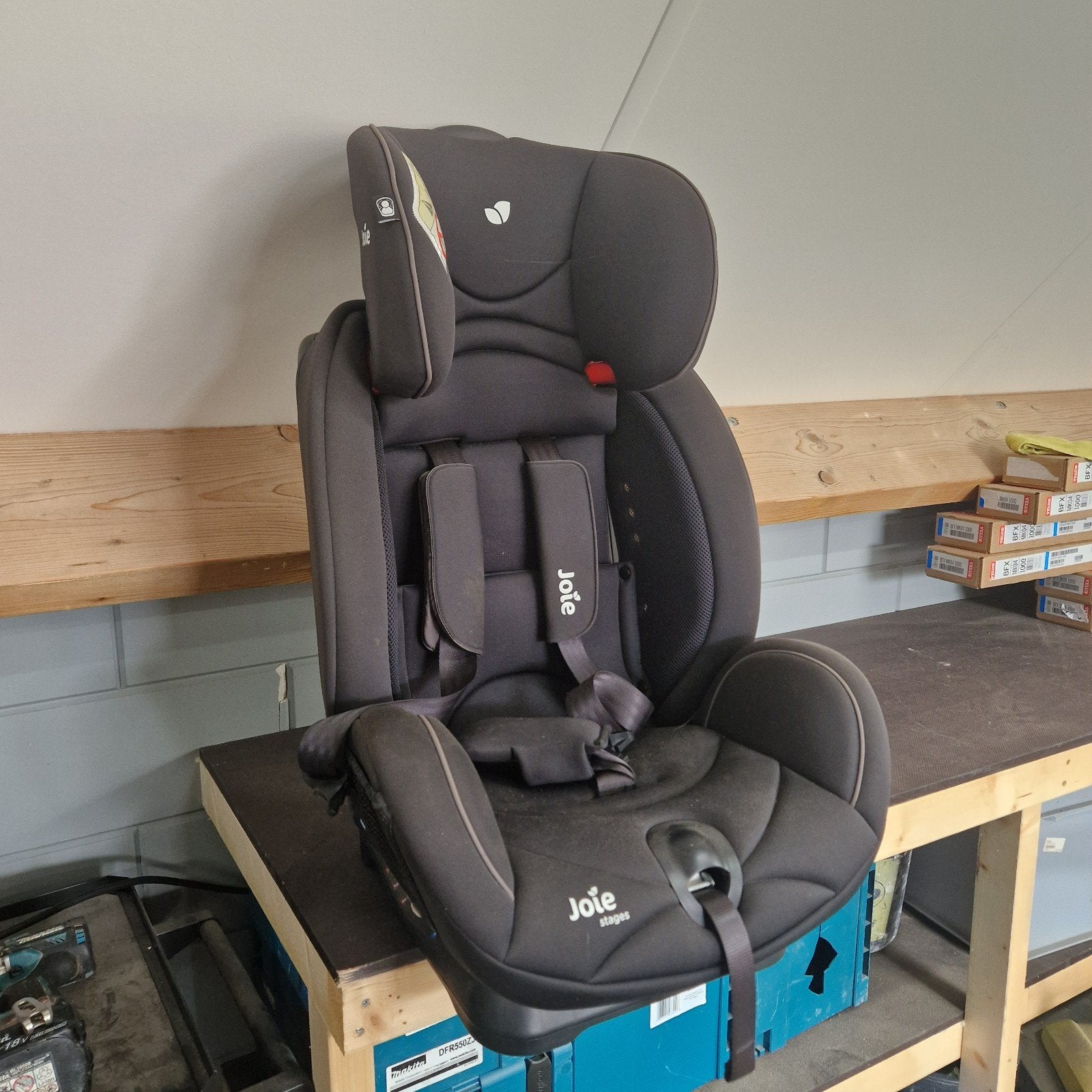 Kinderautostoel Joie stages. 0-25 kg., Kinderen en Baby's, Autostoeltjes, 0 t/m 13 kg, Ophalen, Overige merken, Gebruikt