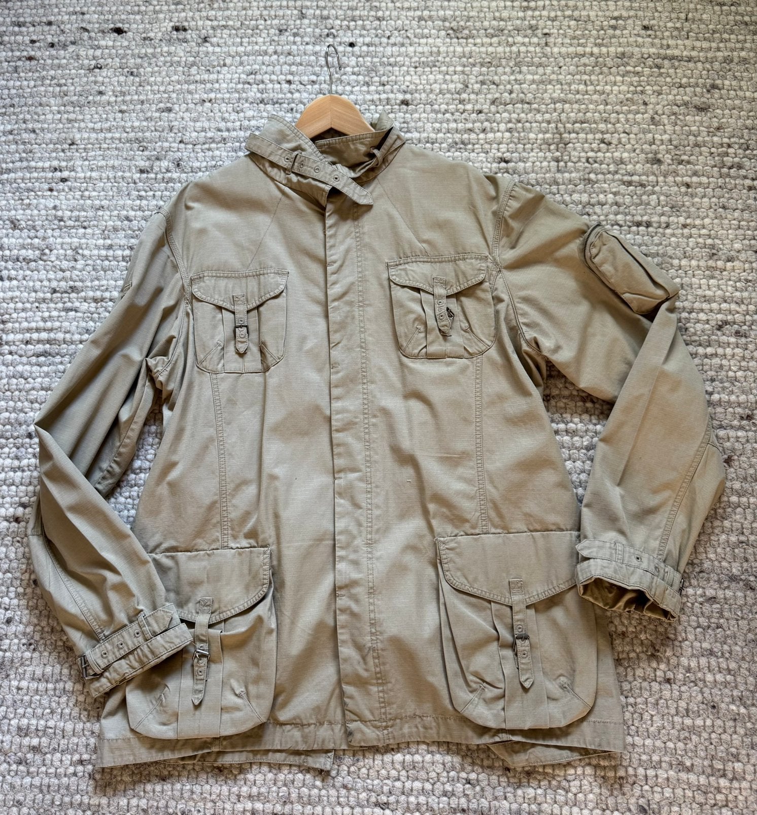 Malboro Vlassics ,XXLbeige Safar-jasje-heren VLEKJES! 3x, Ophalen of Verzenden, Zo goed als nieuw, Maat 46/48 (XL) of groter, Blauw