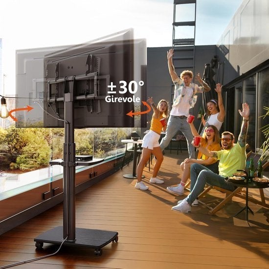Mobiele TV-standaard – Verrijdbare TV-trolley, Corvance B.V., Verzenden, Nieuw, Corvancebol@gmail.com