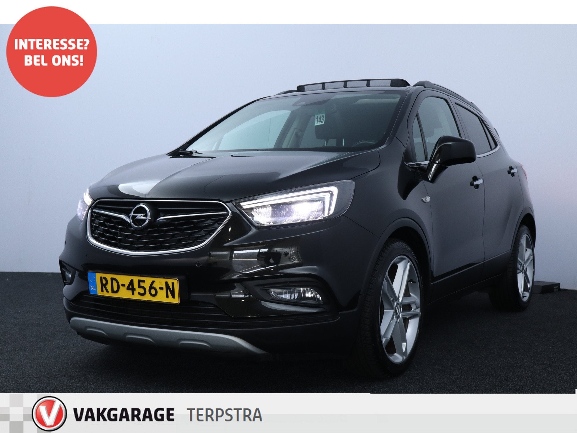 Opel Mokka X 1.4 Turbo Innovation /Schuif-Kanteldak! /LED Ko, Auto's, Voorwielaandrijving, Gebruikt, Euro 6, Zwart
