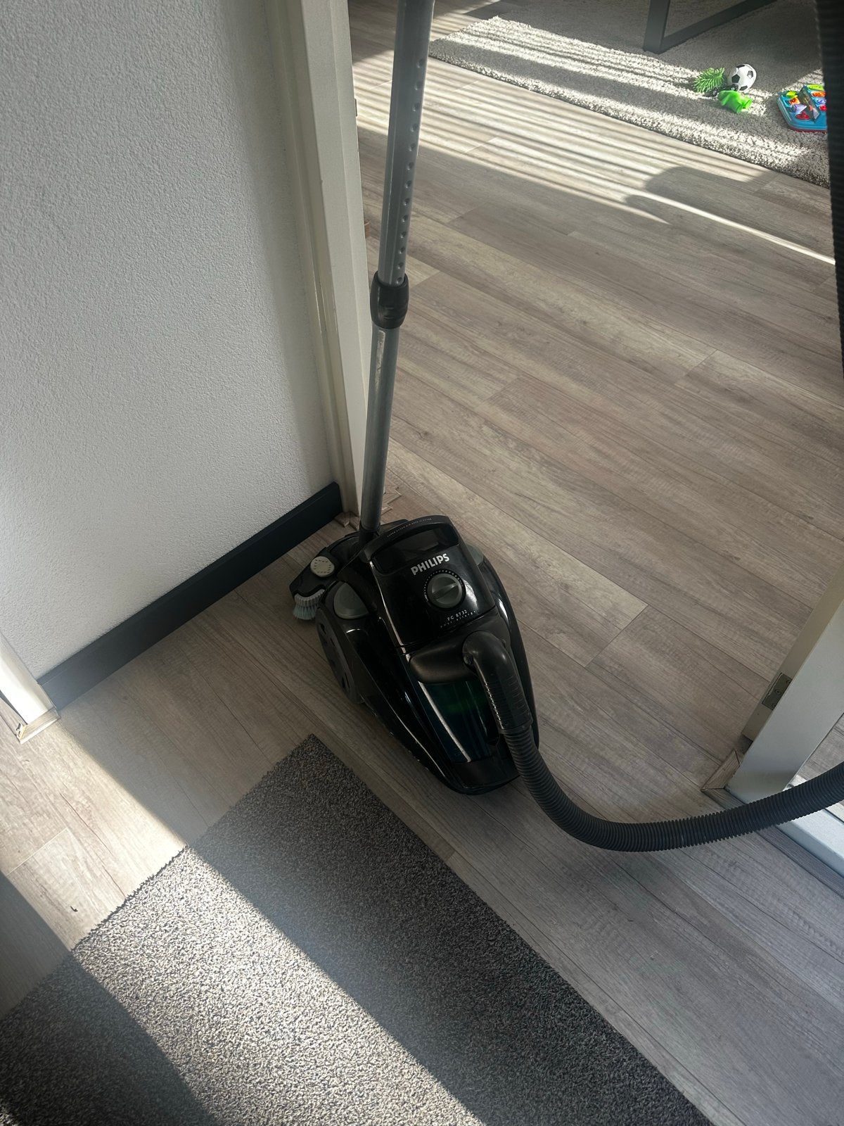 Philips Performer Compact Stofzuiger - Zwart, Witgoed en Apparatuur, Stofzak, Gebruikt, Philips, Ophalen of Verzenden