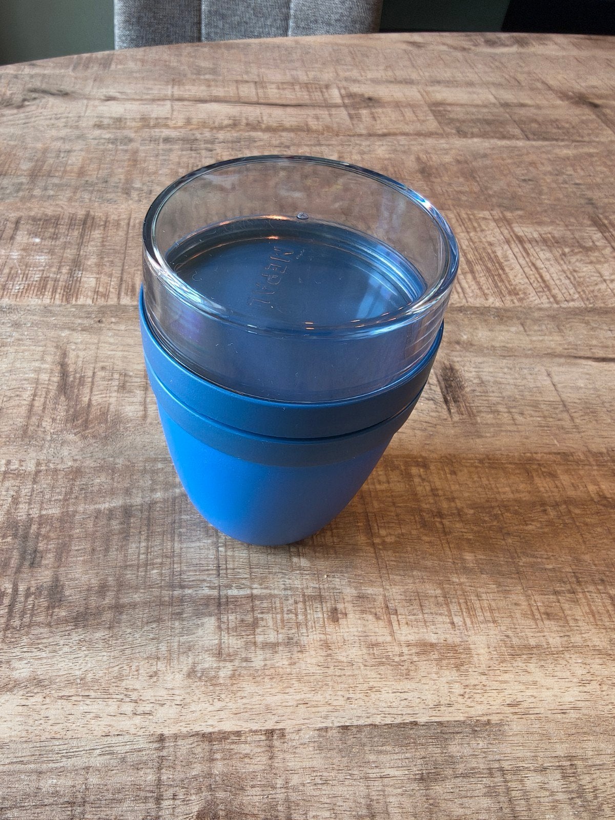 Mepal Lunchpot Ellipse Duo - Blauw, Kunststof, Ophalen of Verzenden, Voorraadpot, Gebruikt
