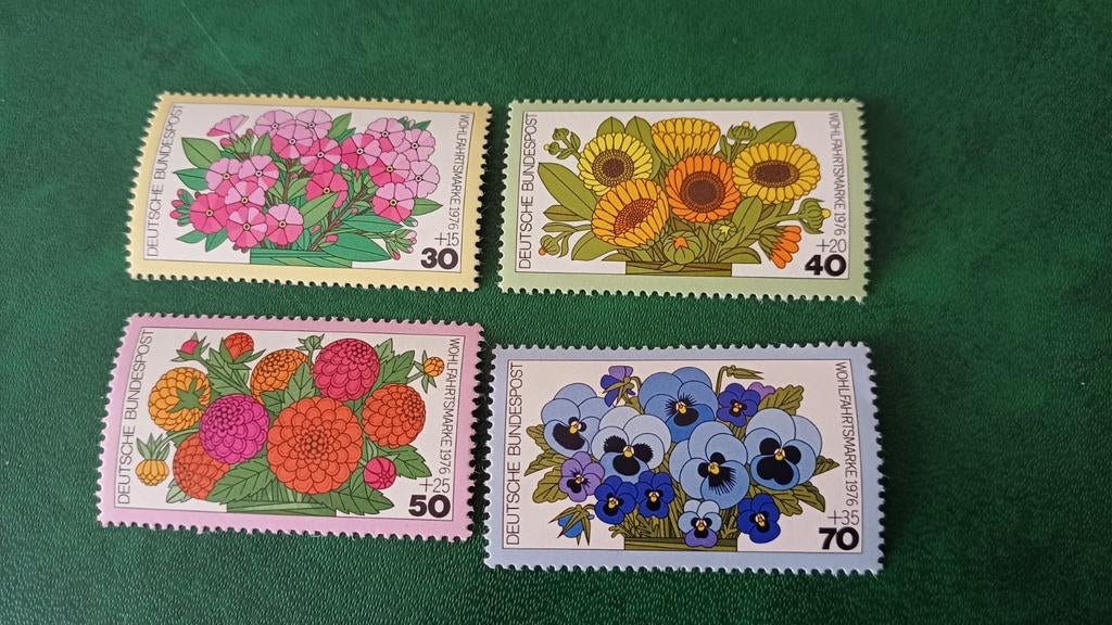Duitsland,1976, Gartenblumen, Ophalen of Verzenden, BRD, Postfris