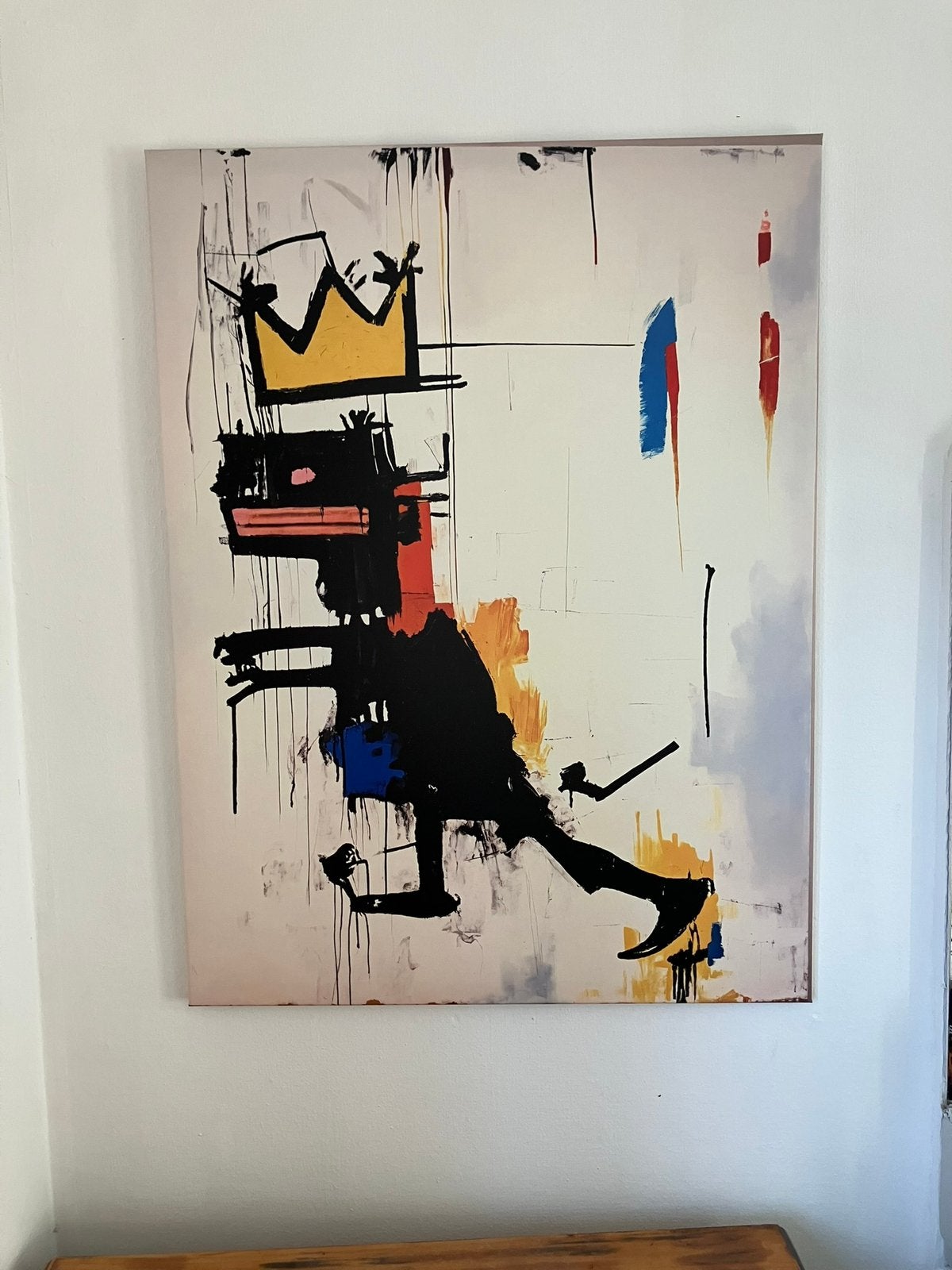 Tribute to Basquiat van Hervé Ringer, Ophalen, Zo goed als nieuw, 75 tot 100 cm, 150 tot 200 cm