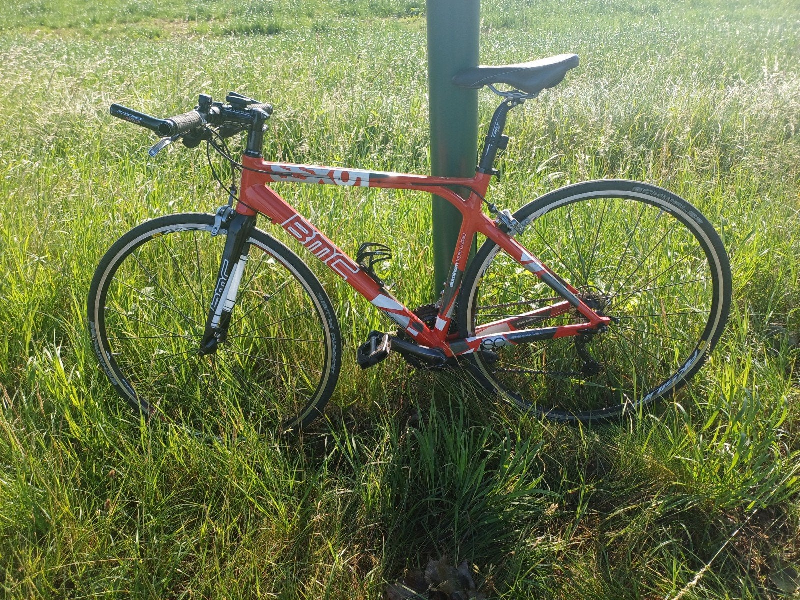 BMC fitness hybride fiets., Gebruikt, Velgrem, Aluminium, 49 tot 53 cm