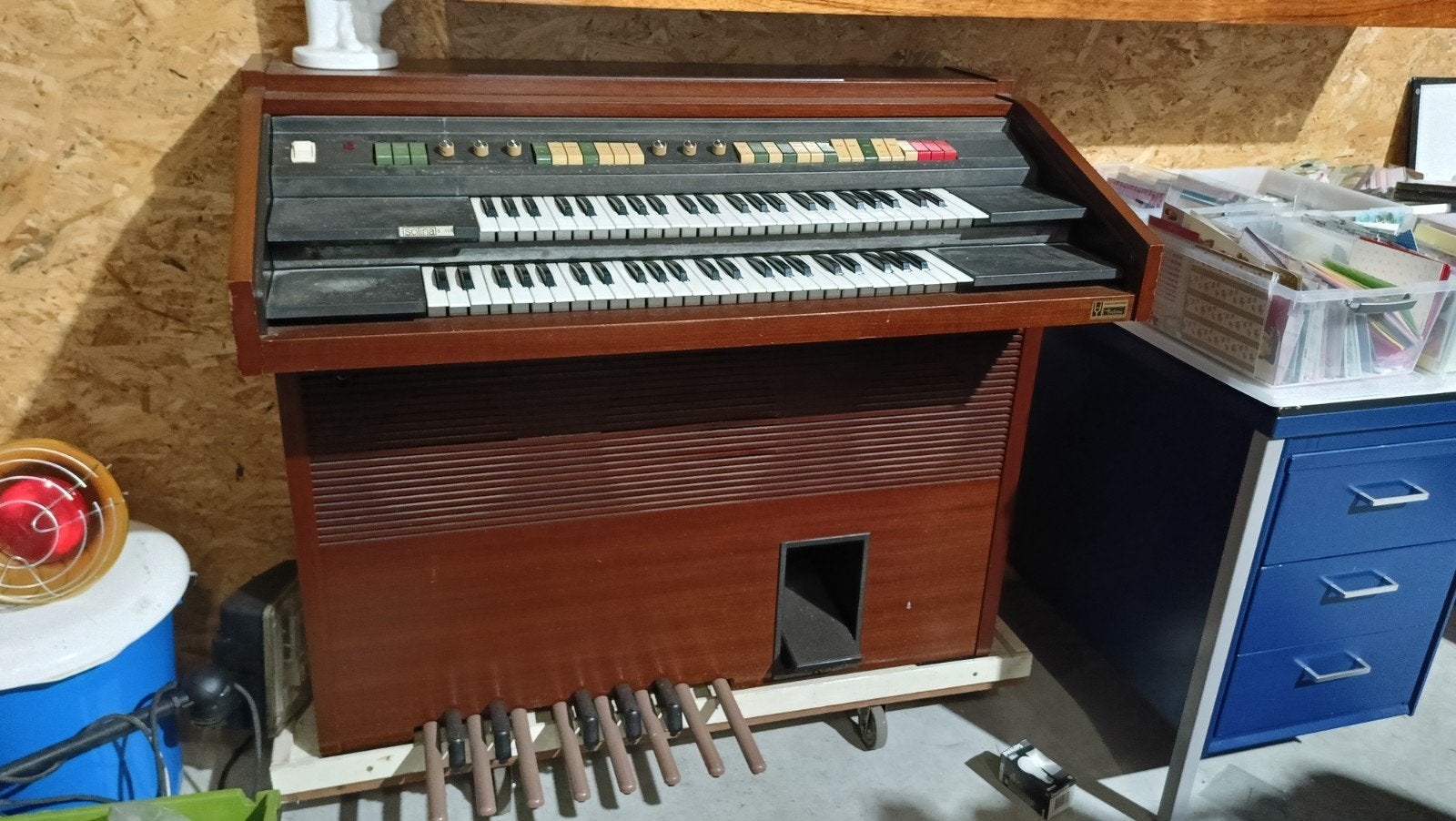 Solina S 110 Orgel met 2 klavieren en pedalen, Ophalen, Gebruikt, 2 klavieren, Orgel