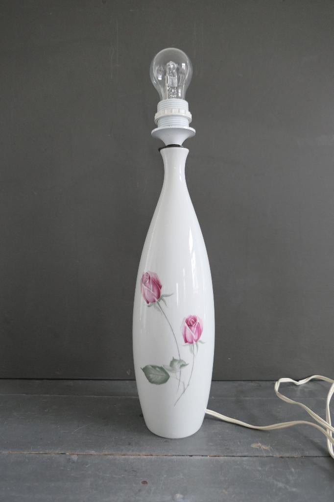 Vintage Hutschenreuther Selb L.H.S. tafellamp lamp porselein, Verzenden, Zo goed als nieuw, Minder dan 50 cm