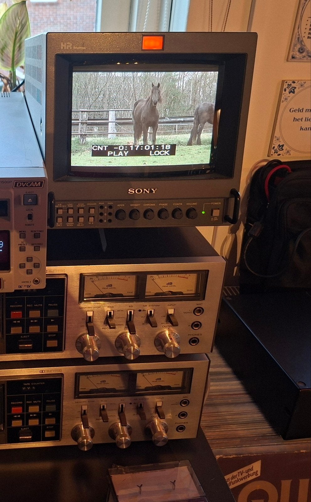 Sony PVM-8045Q Trinitron Monitor, Ophalen of Verzenden, Gebruikt, Tv en Weergevers