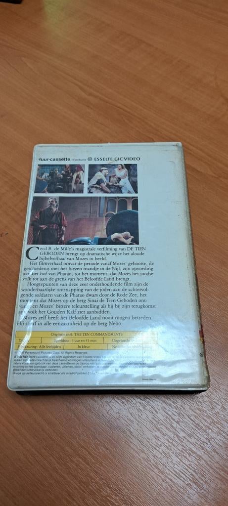 The Ten Commandments VCC - Cecil B. DeMille Bijbelepos, Alle leeftijden, Ophalen of Verzenden, Gebruikt, Drama