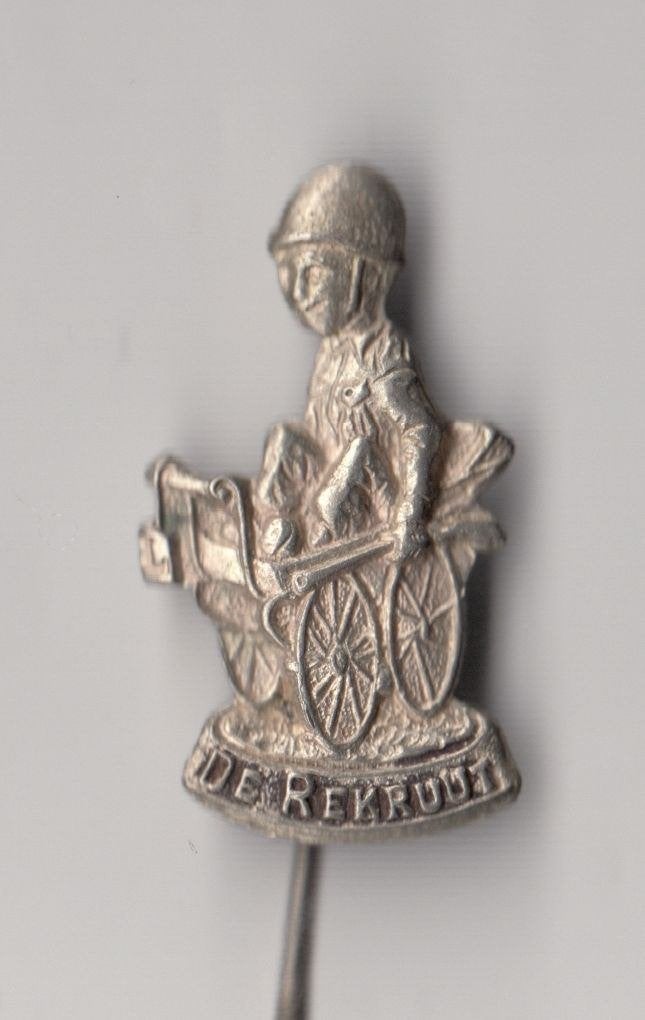 De Rekruut Leger speldje, Verzamelen, Militaria | Algemeen, Niet vindbaar, Niet vindbaar, Nederland, Embleem of Badge