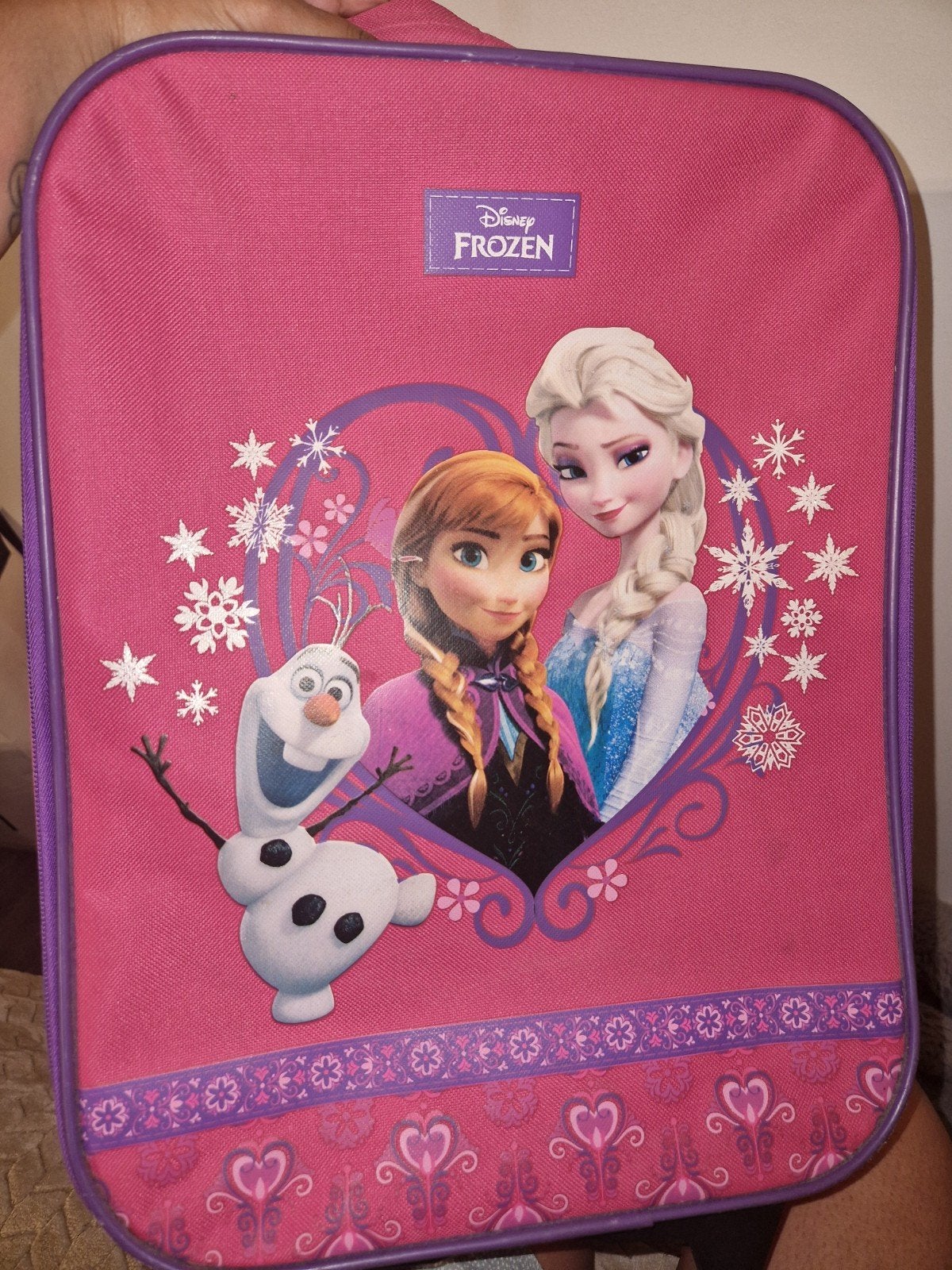 Frozen kinderkoffer - Anna, Elsa en Olaf, Wieltjes, Gebruikt, Minder dan 40 cm, Minder dan 35 cm