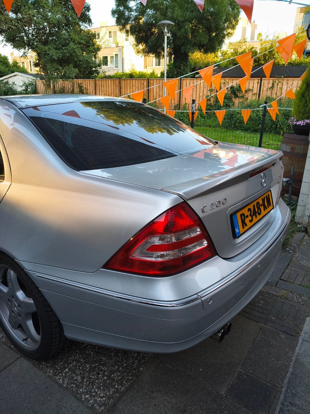 Spoiler lip achterklep Mercedes-Benz W203 C-Klasse, Gebruikt, Achterklep, Mercedes-Benz, Ophalen of Verzenden
